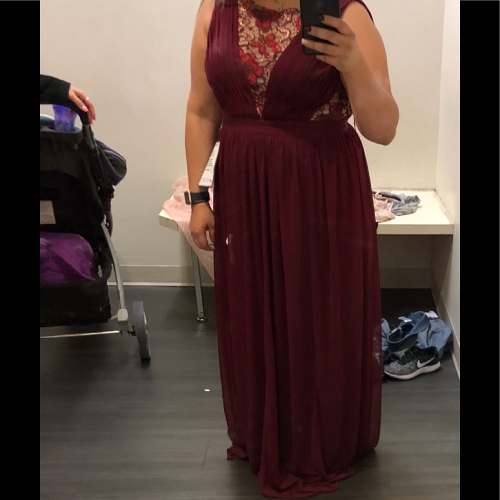 Adrianna pappel Red wine dress